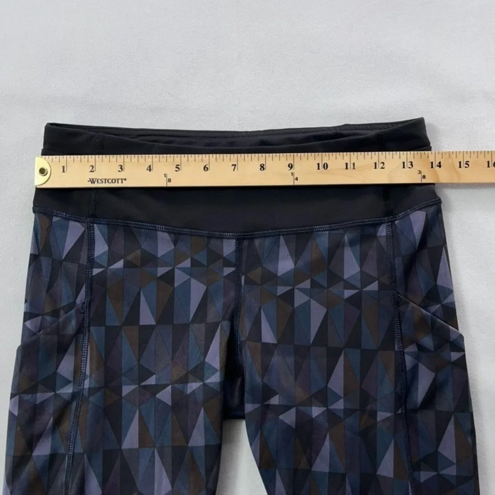 Lululemon‎ Speed Tight Women 6 Stained Glass / Black Pockets
